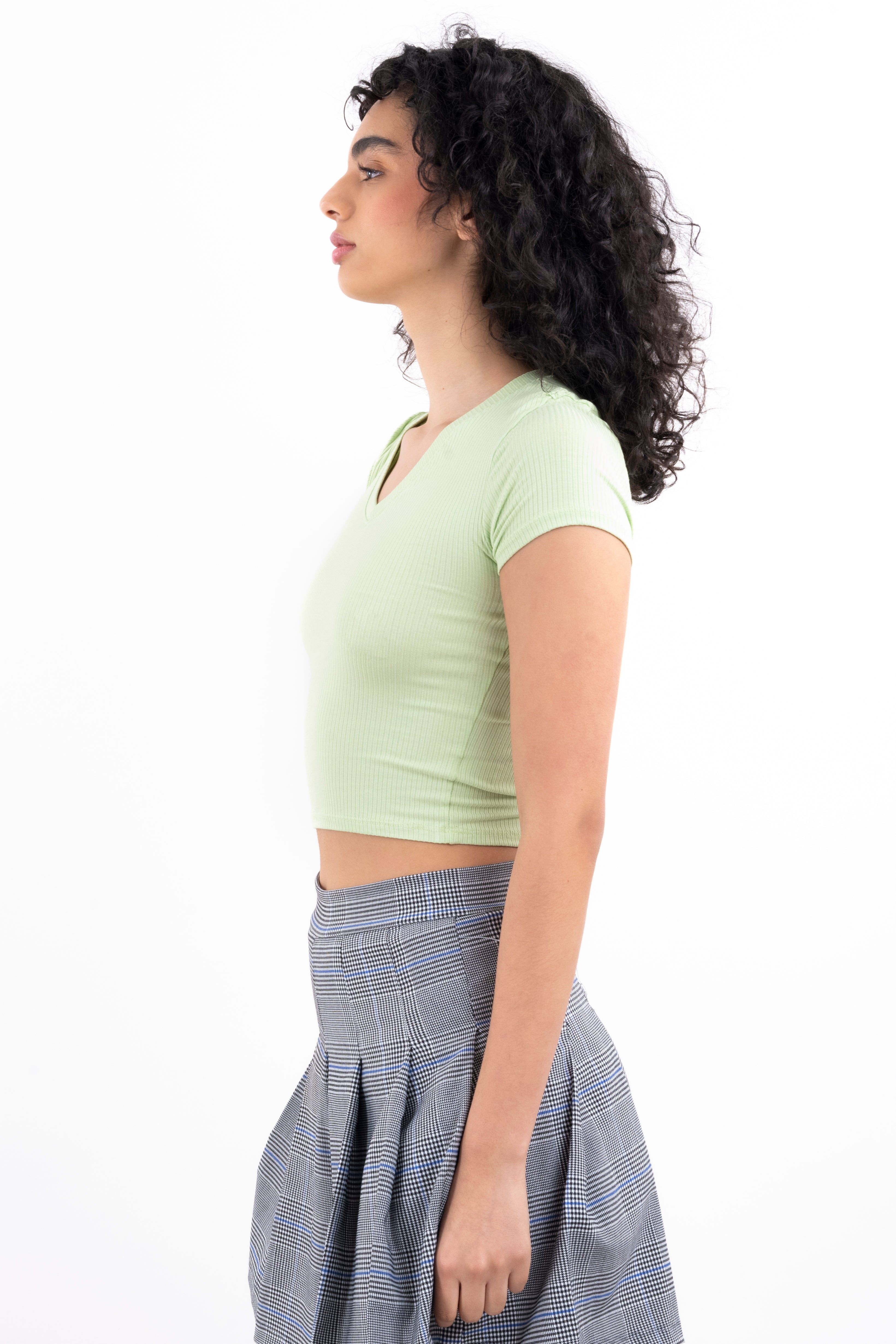 Top acanalado liso cuello v sold by Shasa product image thumbnail 3