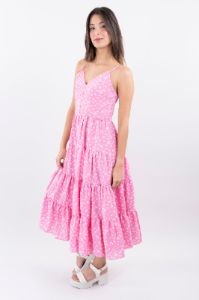 Vestido midi botones flores sold by Shasa