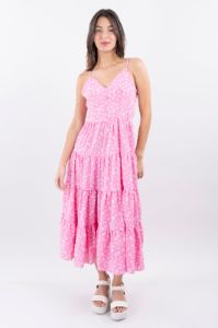Vestido midi botones flores sold by Shasa