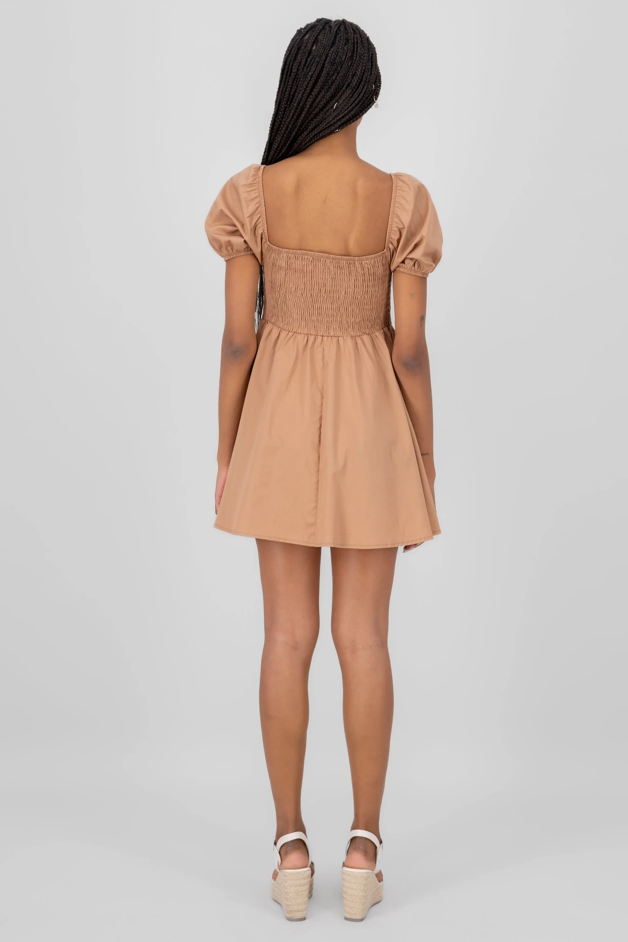 Vestido Mini Plisado Cintas sold by Shasa product image thumbnail 4