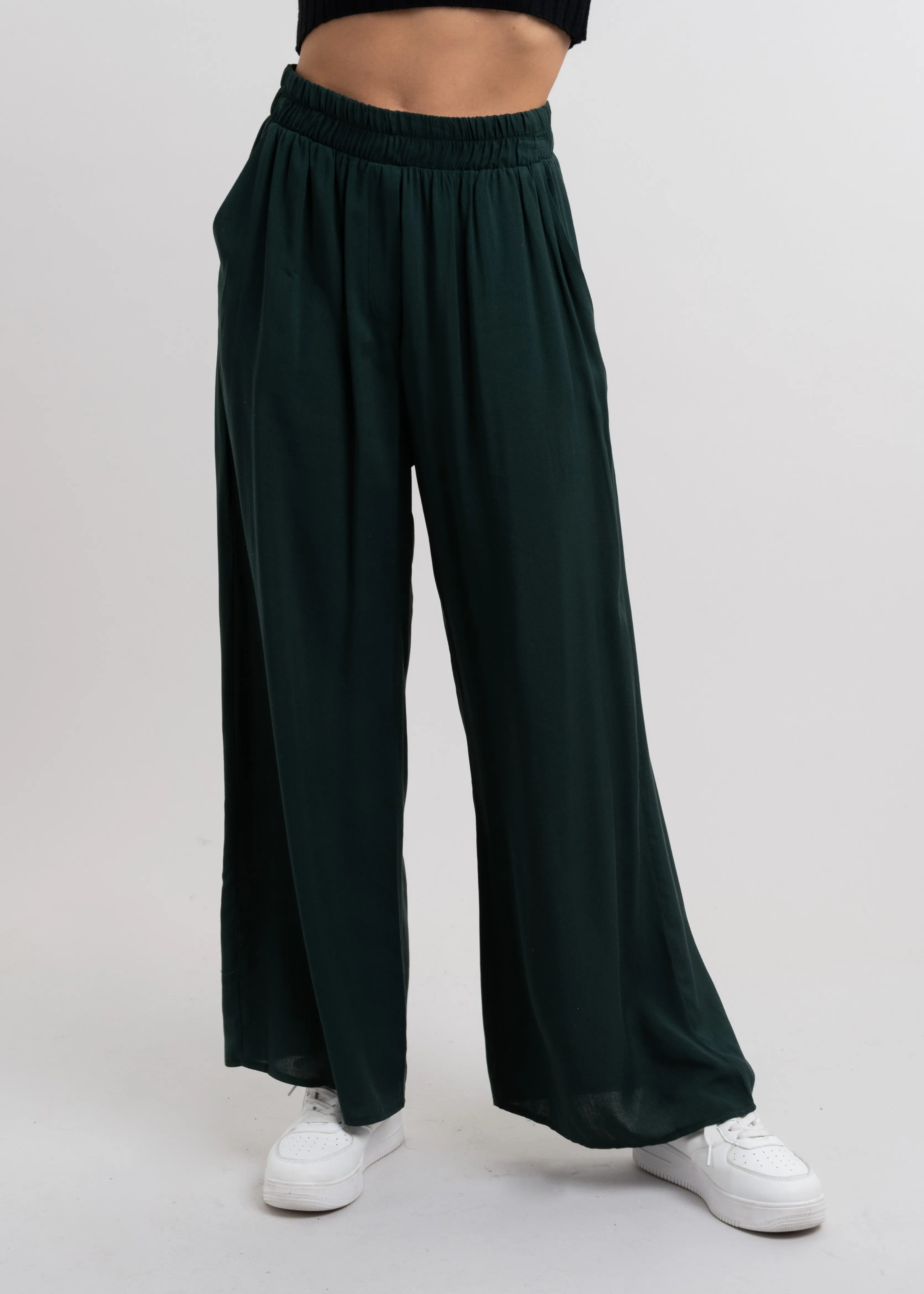 Pantalón Wide Leg Cintura Alta Fruncida sold by Shasa product image thumbnail 2