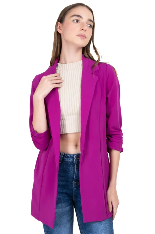 Saco liso mangas fruncido sold by Shasa