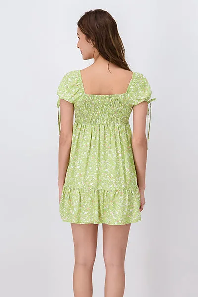 Vestido mini plisado flores sold by Shasa product image thumbnail 4