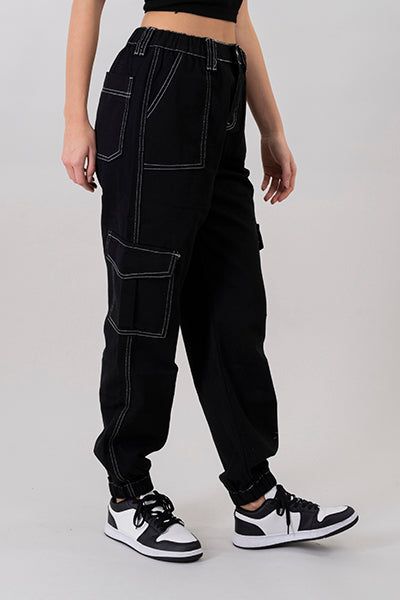 Jeans cargo cintura elástica sold by Shasa product image thumbnail 3