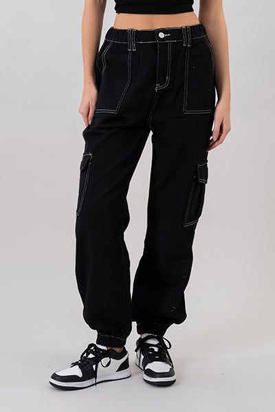 Jeans cargo cintura elástica sold by Shasa product image thumbnail 2