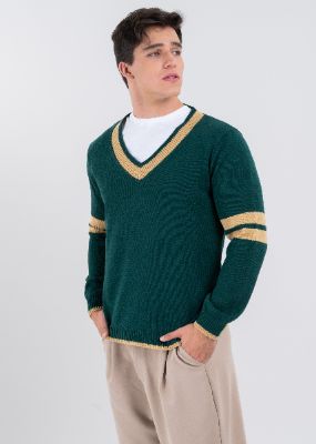Suéter cárdigan varsity sold by Shasa