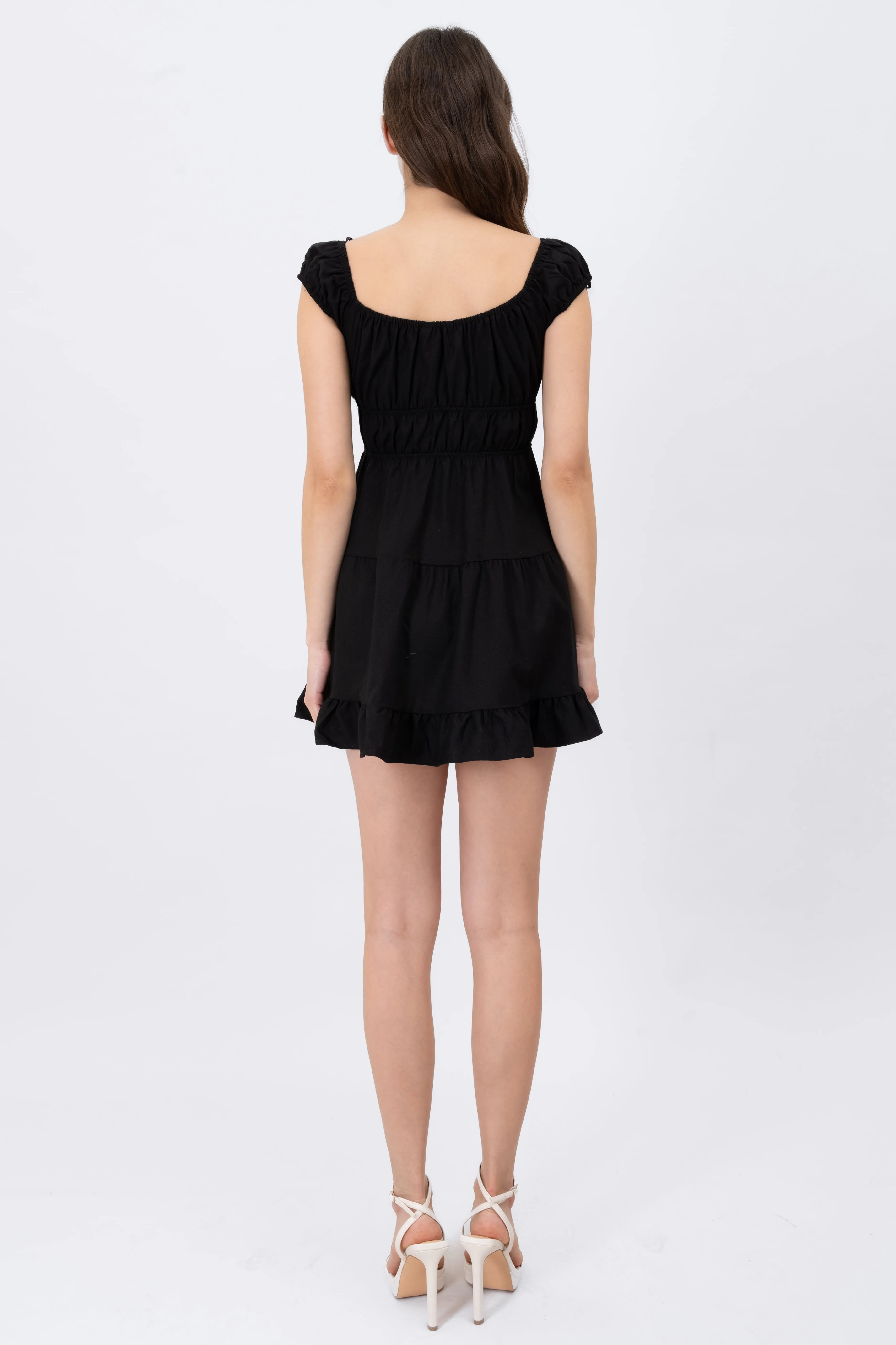 Vestido Mini Con Detalles Liso sold by Shasa product image thumbnail 4