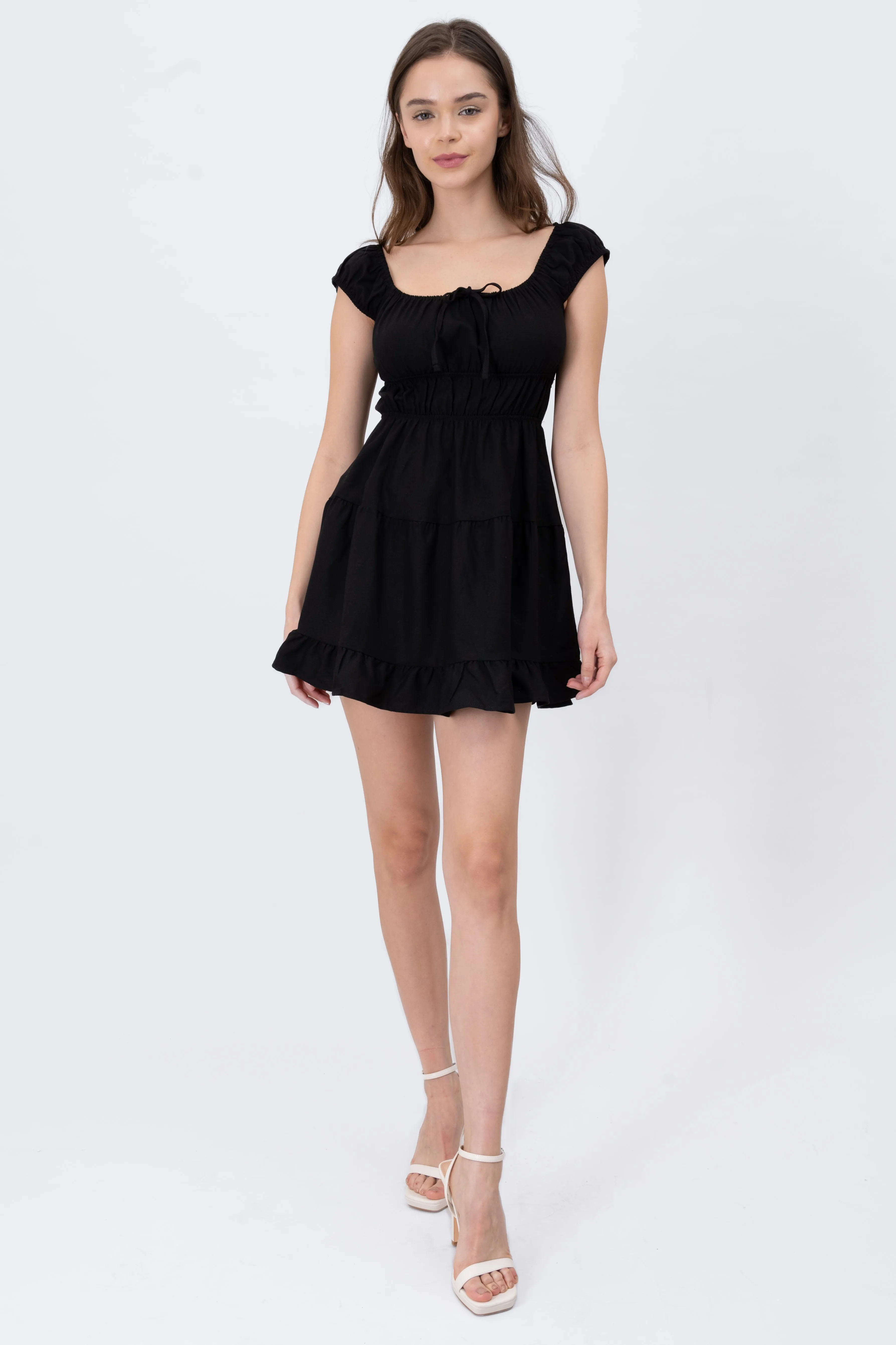 Vestido Mini Con Detalles Liso sold by Shasa product image thumbnail 2