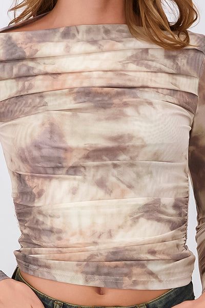 Top Mesh Manga Larga Tie Dye sold by Shasa product image thumbnail 5