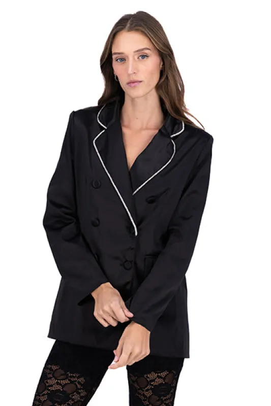 Blazer Satin Detalle Brillos sold by Shasa