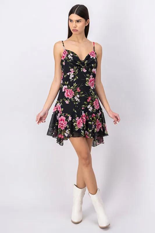 Vestido mini tirantes flores sold by Shasa
