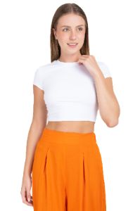 Top liso cuello redondo sold by Shasa