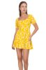 Vestido mini manga abullonada flores sold by Shasa