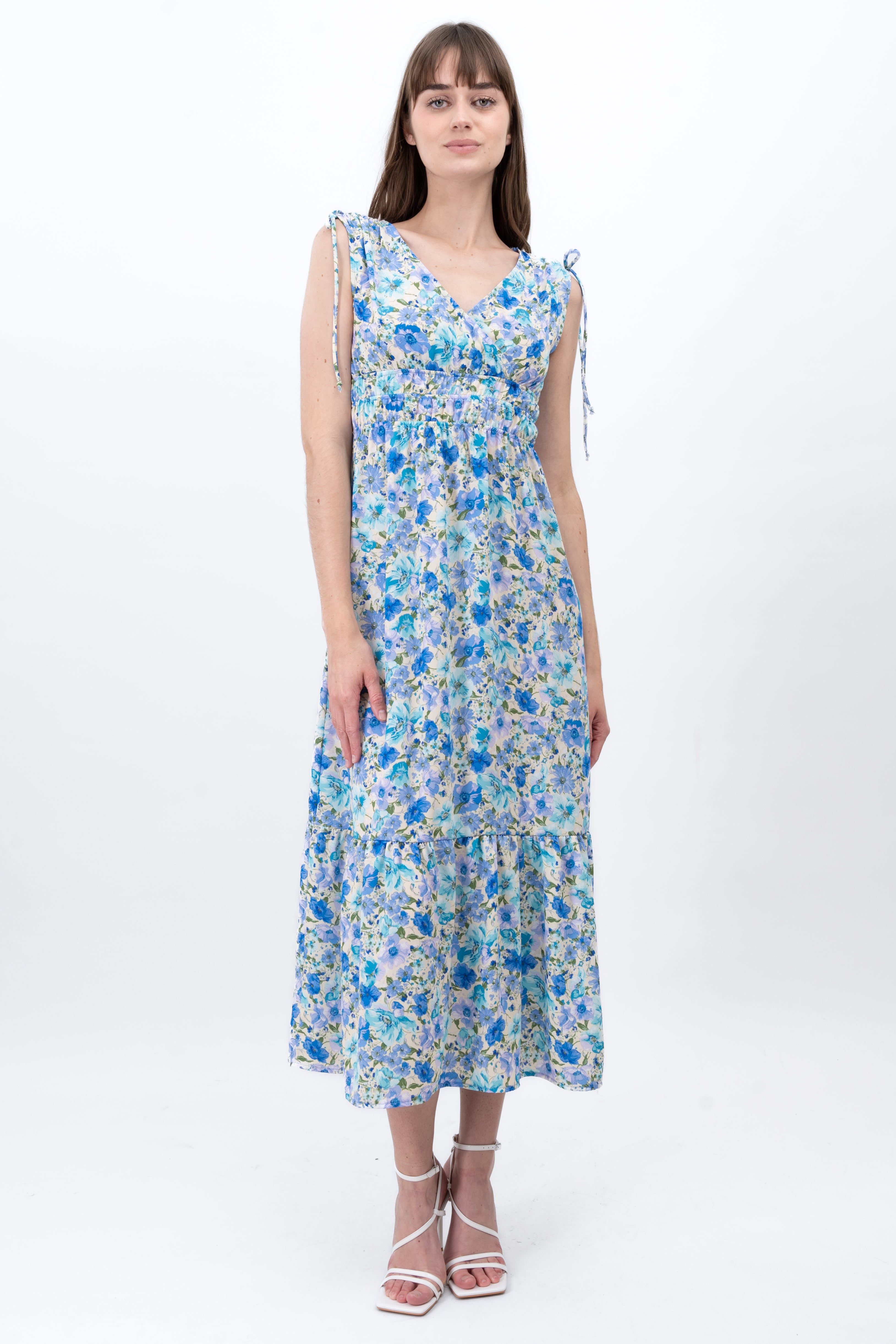 Vestido Maxi Flores Escote Cruzado sold by Shasa product image thumbnail 2