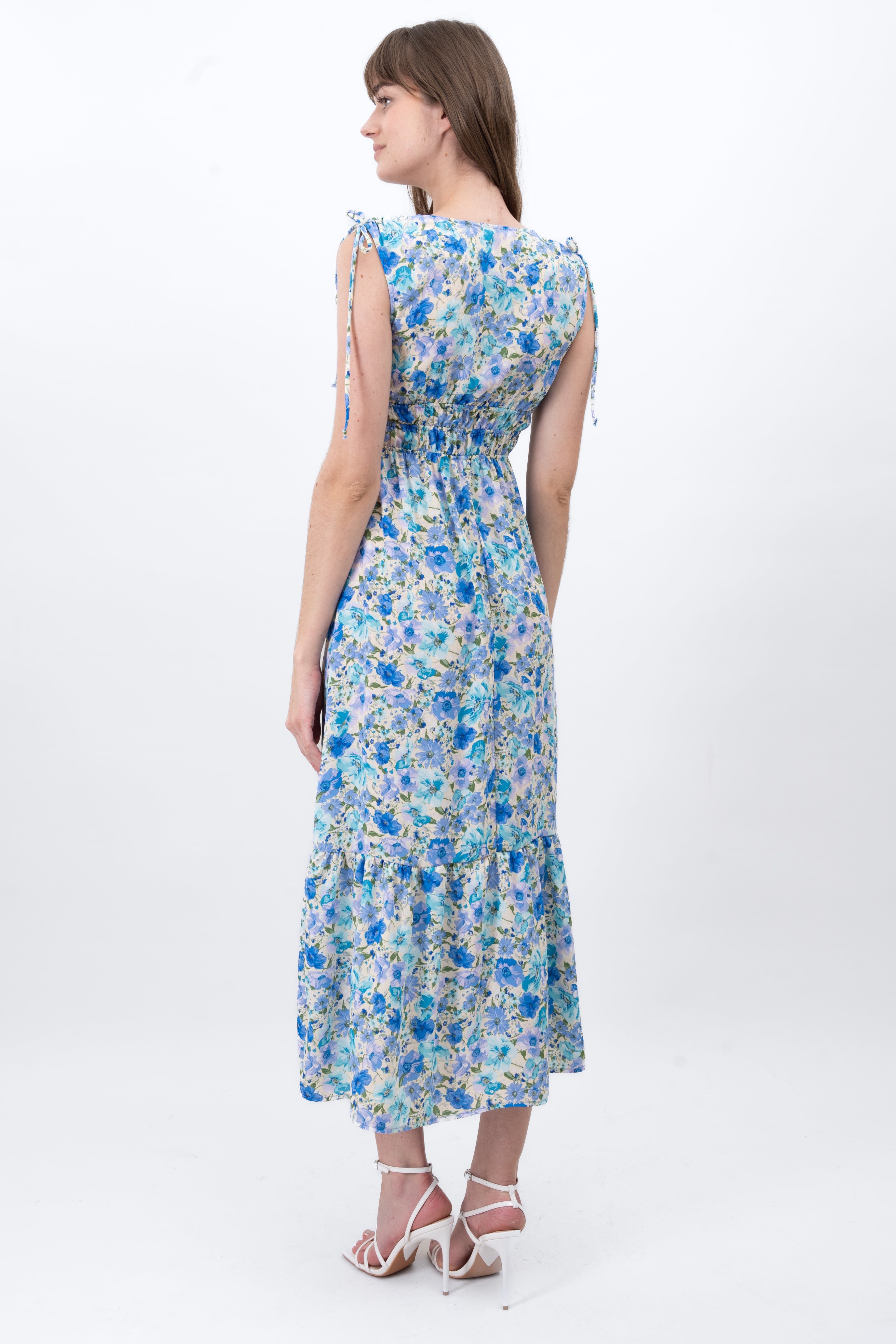 Vestido Maxi Flores Escote Cruzado sold by Shasa product image thumbnail 4