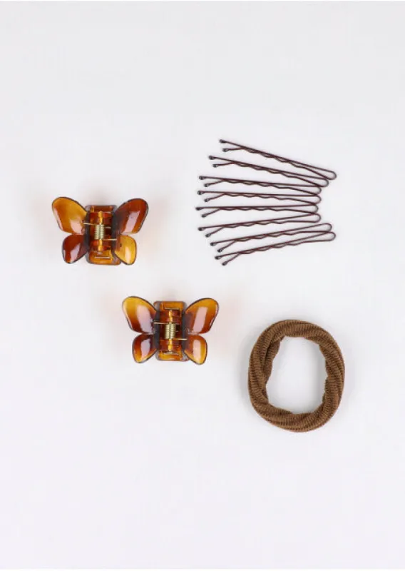 Set 11 Accesorios Cabello Monocolor sold by Shasa