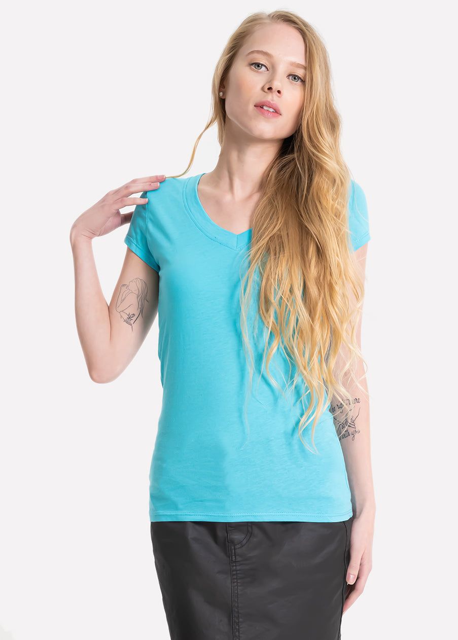 Blusa manga corta cuello v sold by Shasa product image thumbnail 2