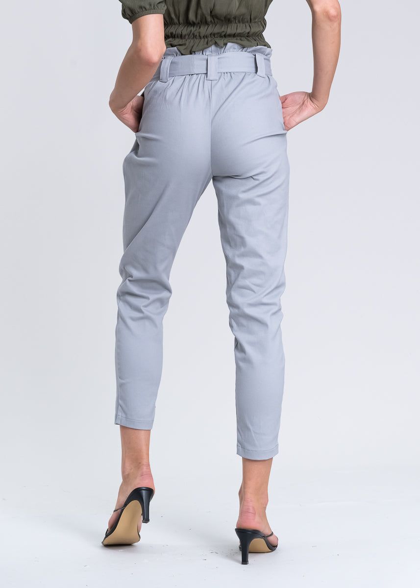 Pantalón paper bag cintura alta cinturón sold by Shasa product image thumbnail 4