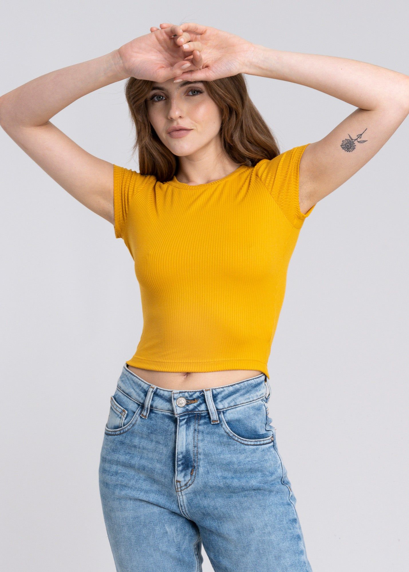 Top manga corta textura sold by Shasa