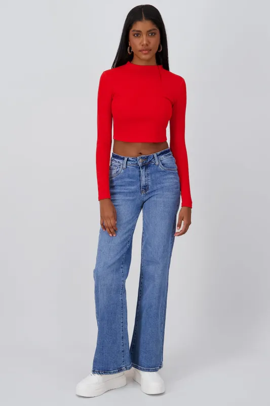 Jeans Straight Cintura Media sold by Shasa