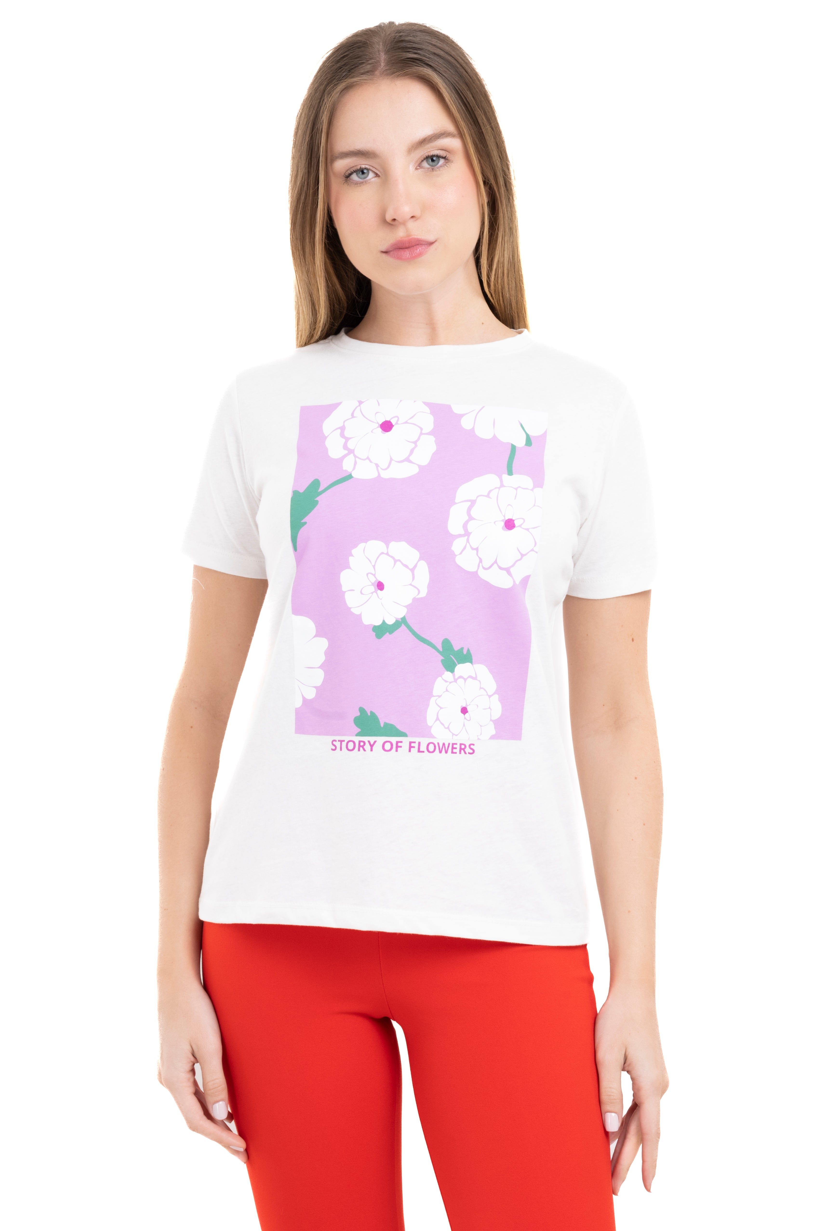 Playera flores manga corta sold by Shasa product image thumbnail 2