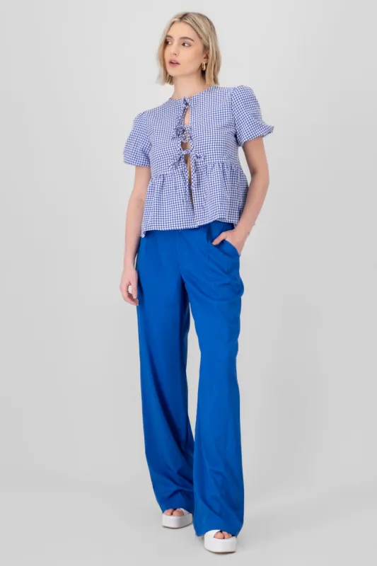 Pantalón Recto Pinzas Bolsillos sold by Shasa