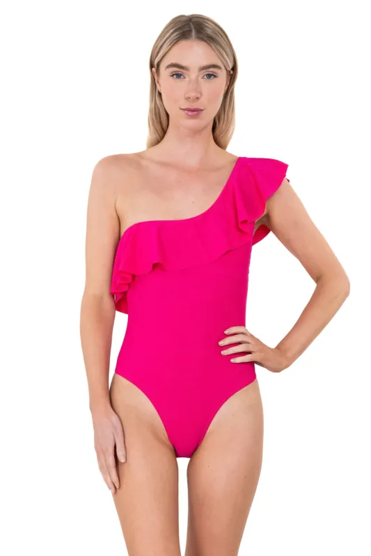 Traje de baño hombro descubierto olanes sold by Shasa