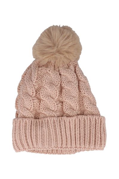 Gorro tejido trenzado pompón sold by Shasa product image thumbnail 2