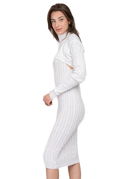 Vestido Midi Tejido Mangas sold by Shasa product image thumbnail 3