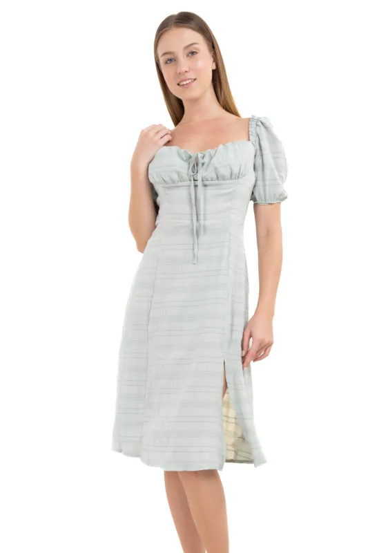 Vestido midi busto fruncido sold by Shasa