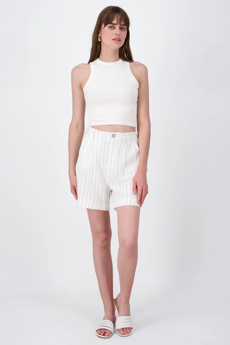 Short detalle rayas lino sold by Shasa