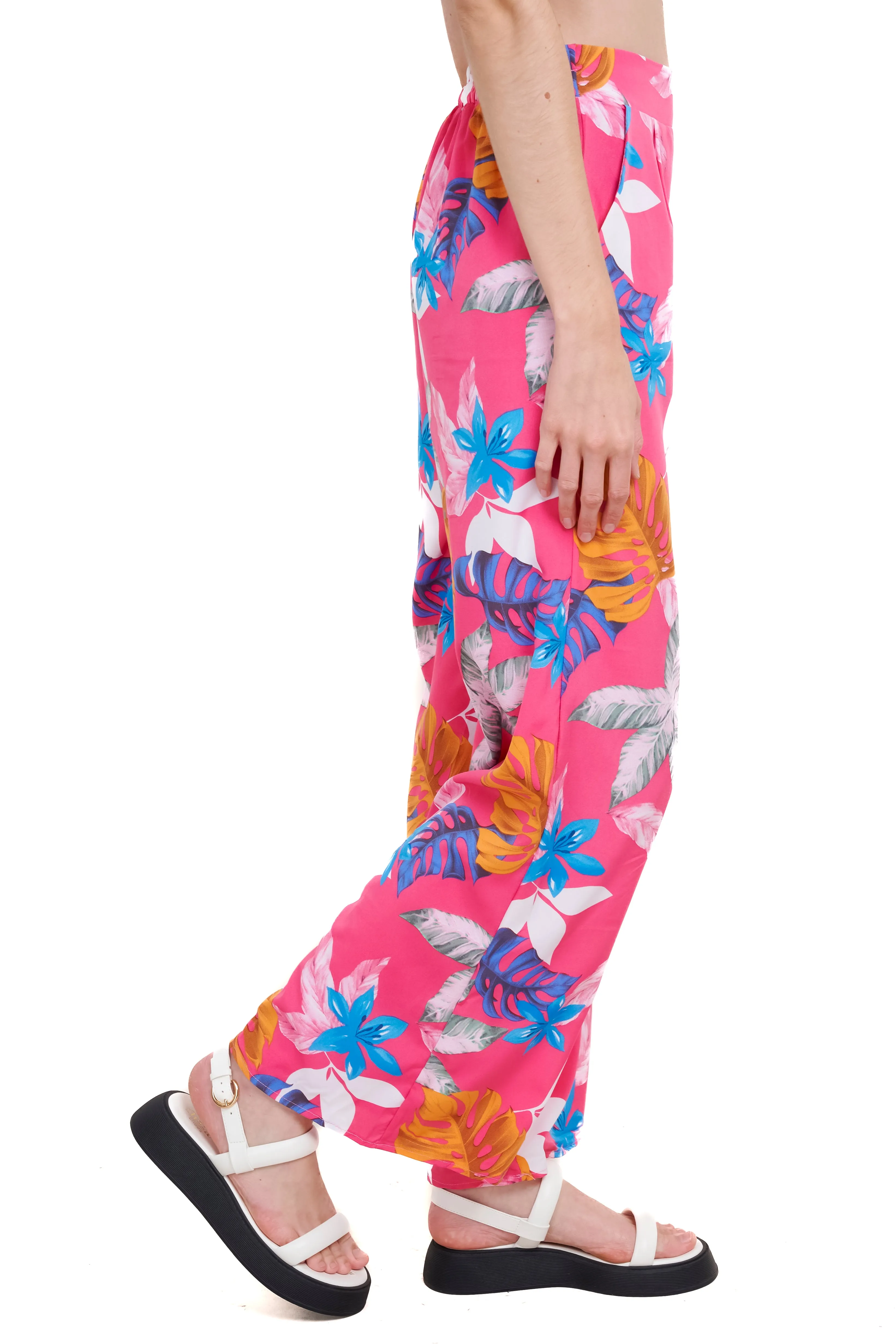Pantalon amplio detalle pinzas estampado flores sold by Shasa product image thumbnail 3