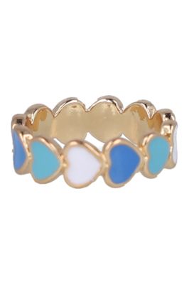 Anillo corazones multicolor sold by Shasa