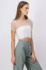 Top mesh manga corta lentejuelas sold by Shasa