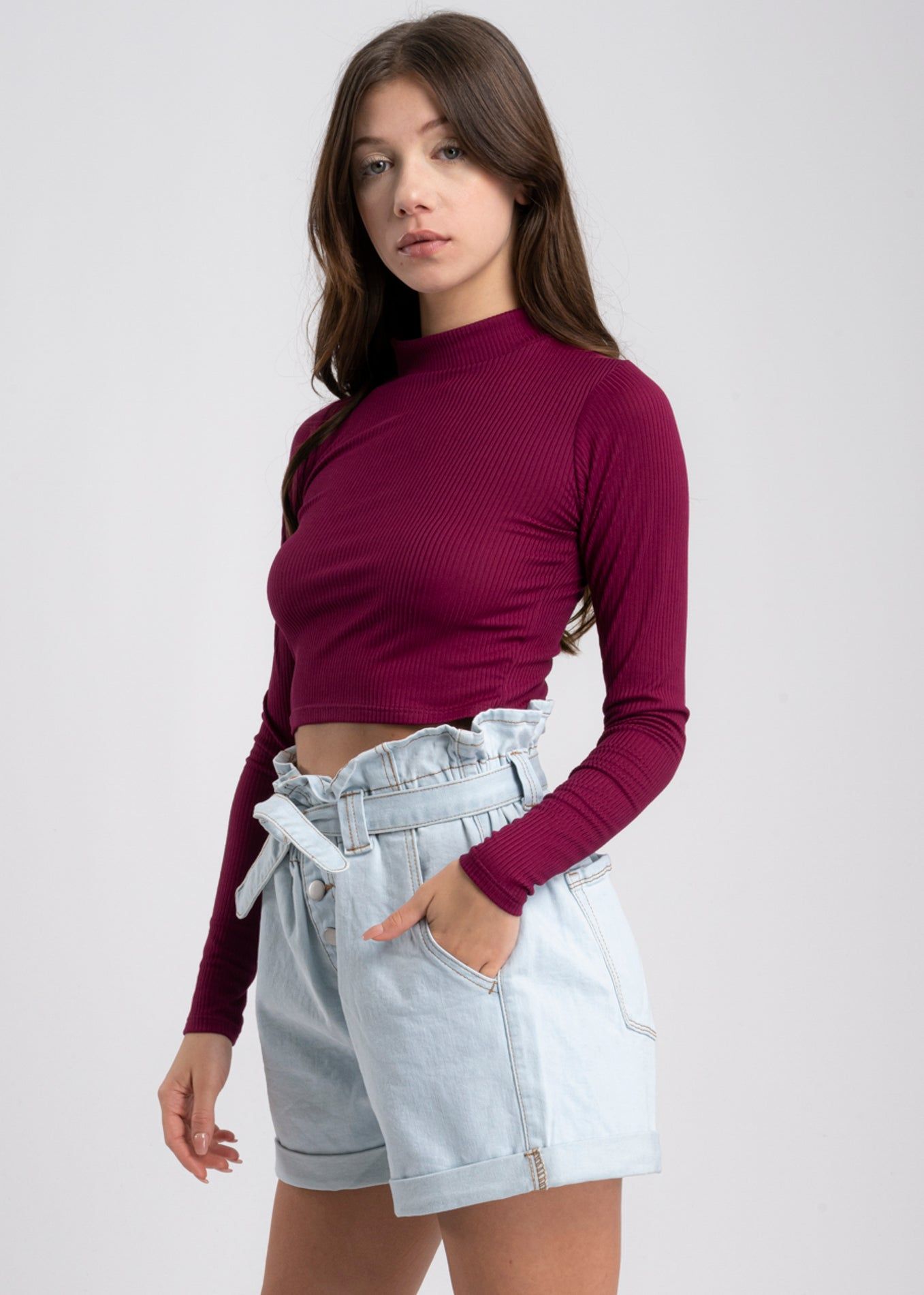 Top acanalado manga larga sold by Shasa product image thumbnail 3