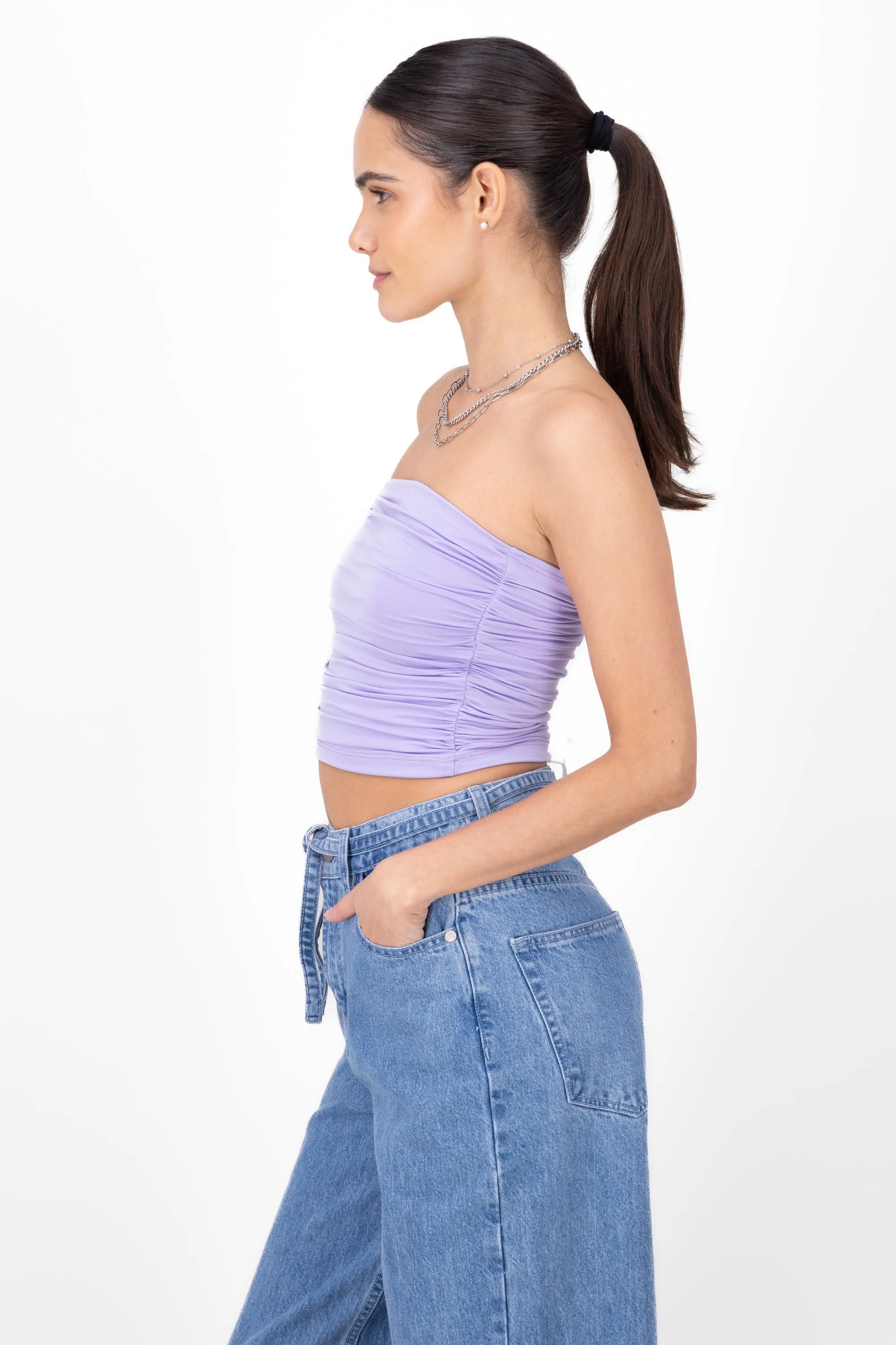 Top strapless drapeado sold by Shasa product image thumbnail 3