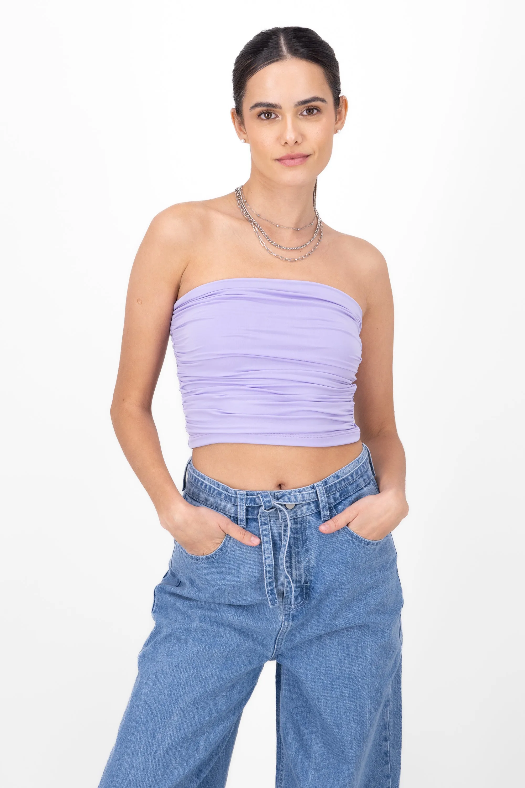 Top strapless drapeado sold by Shasa product image thumbnail 2