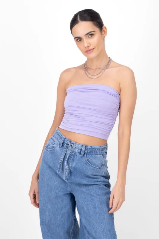 Top strapless drapeado sold by Shasa