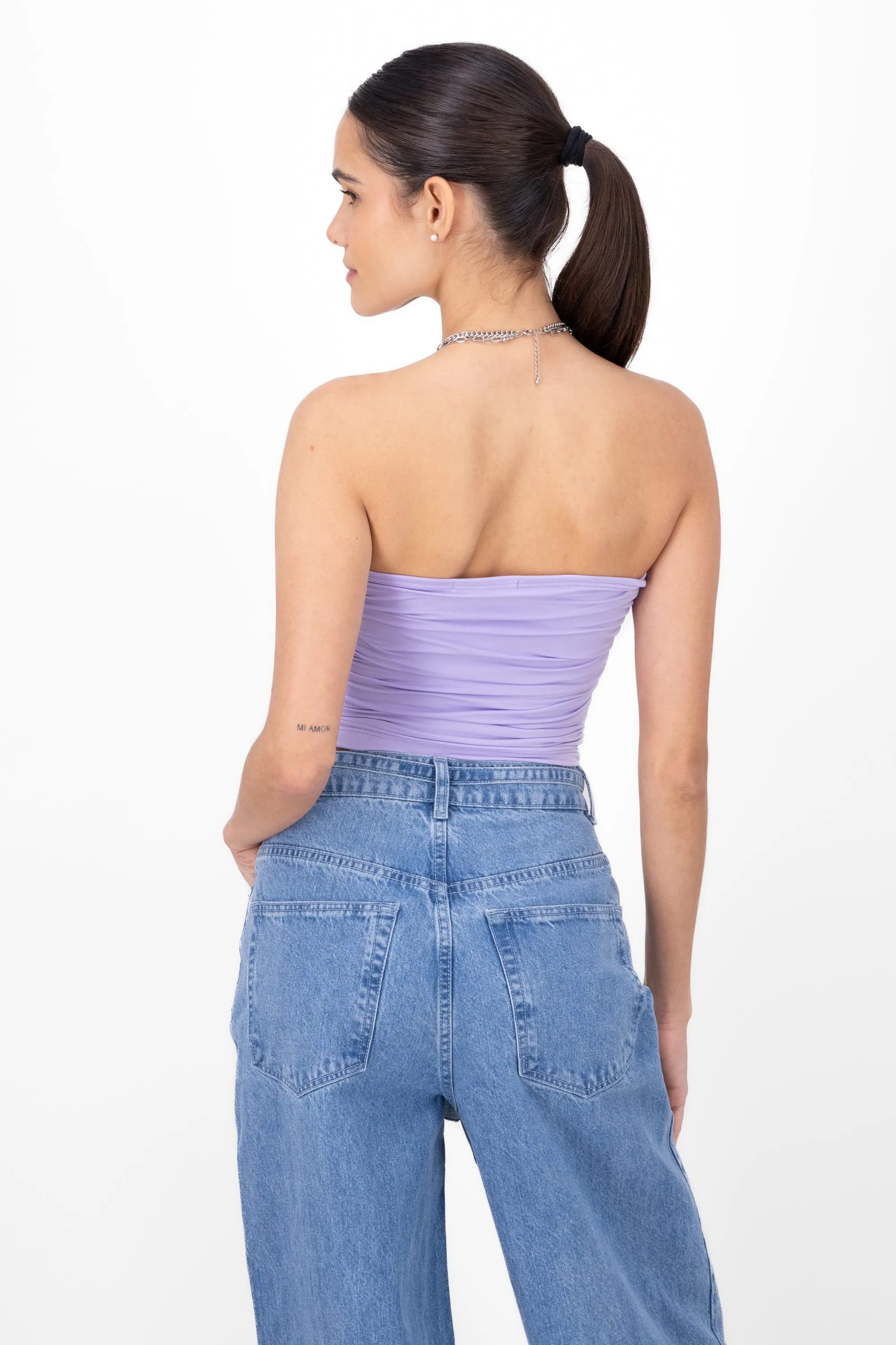 Top strapless drapeado sold by Shasa product image thumbnail 4