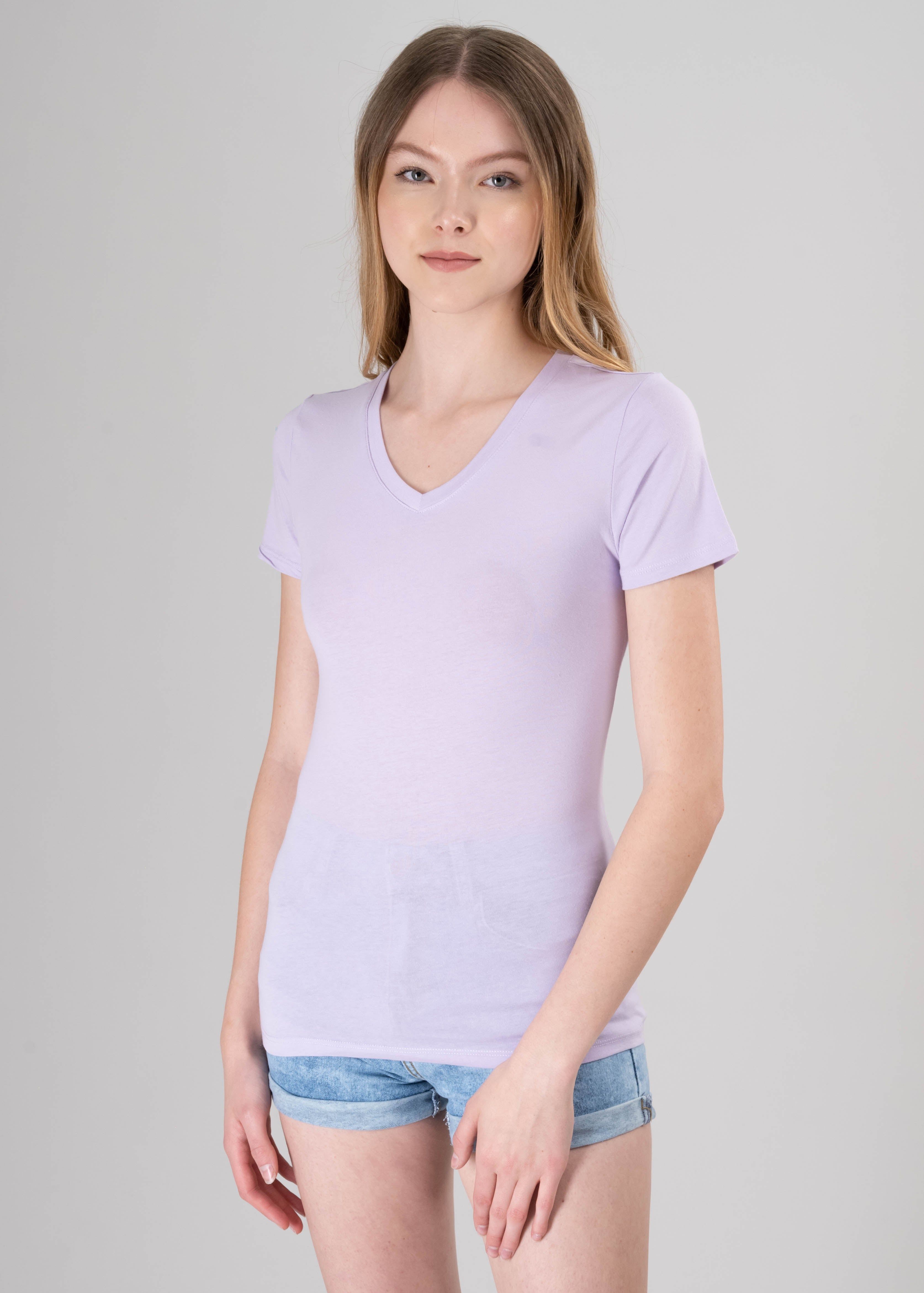 Playera manga corta escote v liso sold by Shasa product image thumbnail 2