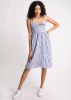 Vestido midi escote nudo estampado rayas sold by Shasa