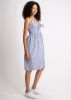 Vestido midi escote nudo estampado rayas sold by Shasa