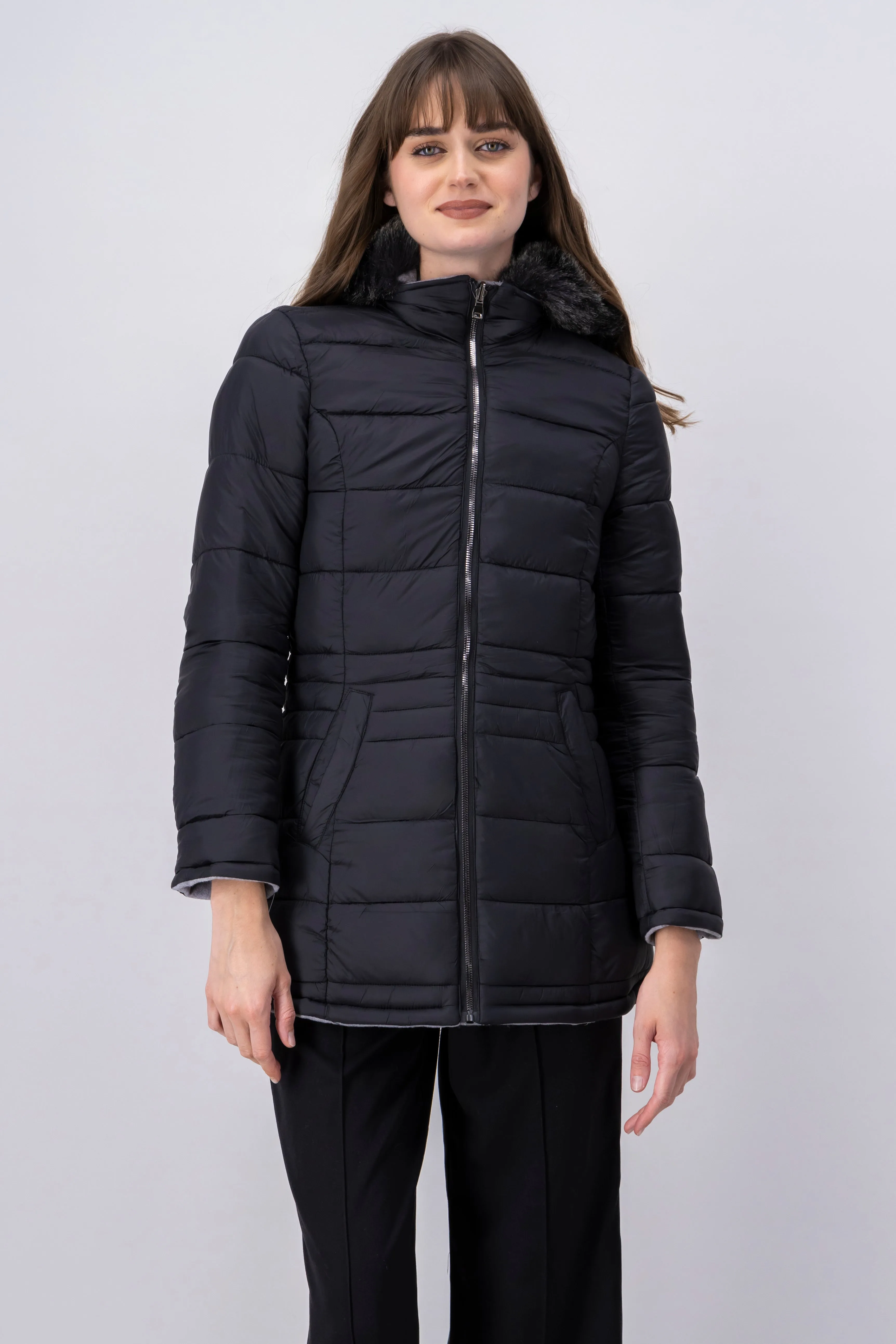 Abrigo doble vista gorro peluche sold by Shasa product image thumbnail 5