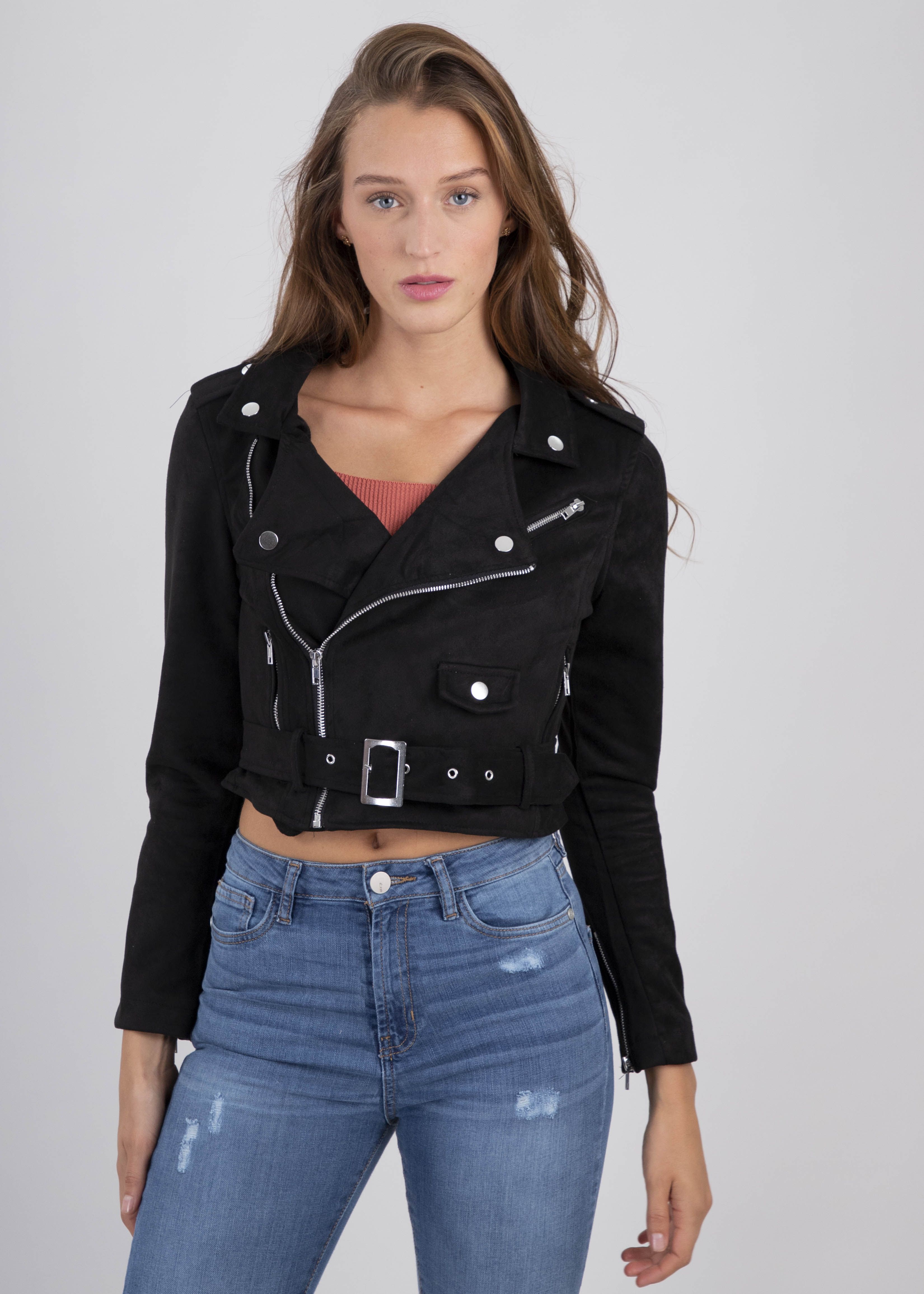 Chamarra biker gamuza sold by Shasa product image thumbnail 2