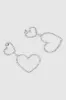 Aretes colgantes de corazones con brillos sold by Shasa