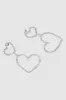 Aretes colgantes de corazones con brillos sold by Shasa