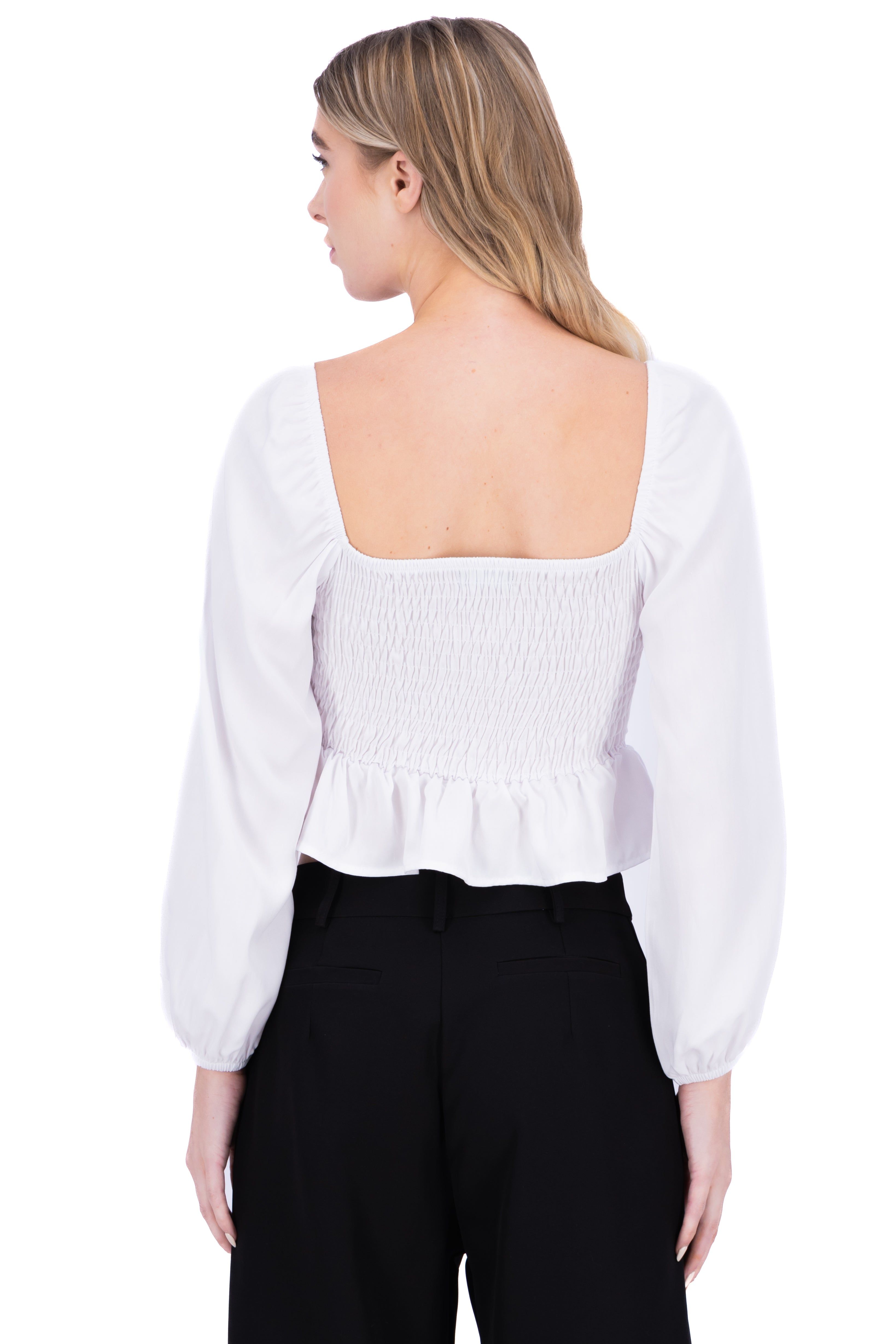 Blusa manga larga abullonada botones sold by Shasa product image thumbnail 4