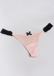 Tanga mesh aros encaje lateral sold by Shasa