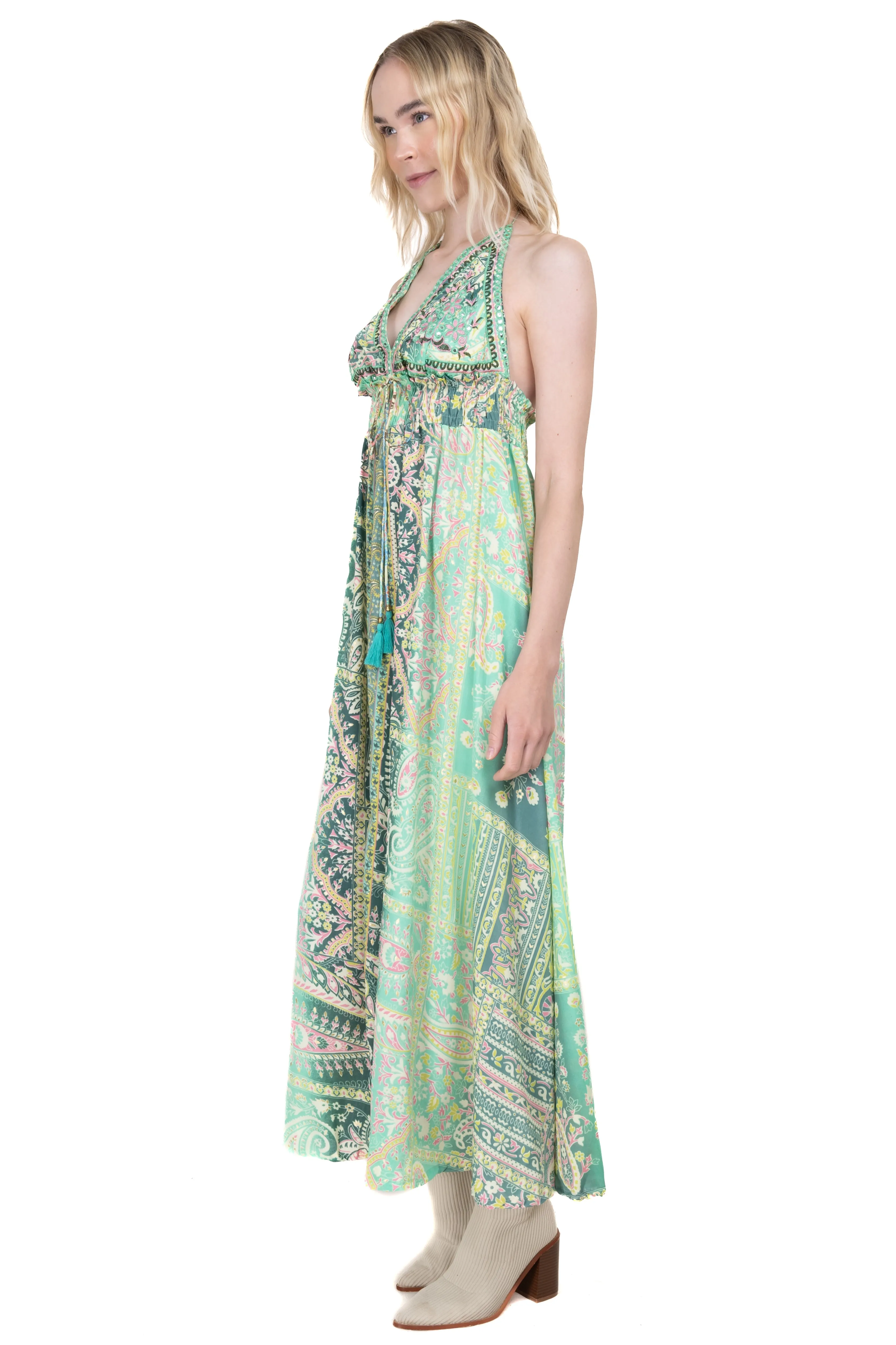 Vestido maxi estampado paisley sold by Shasa product image thumbnail 3