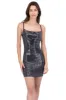 Vestido mini lentejuela con cuello cascada sold by Shasa